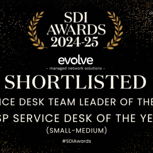 Evolve Shortlisted for Two Industry Leading Awards at Service Desk Institute Awards.